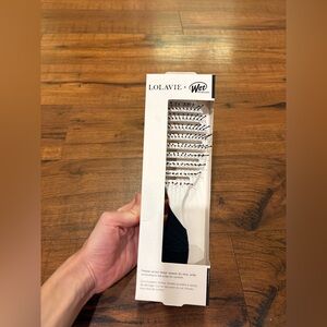 Lolavie Wet Brush Pro Flex Dry Detangle Dry Hair White Black One Size